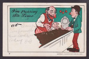 UNITED STATES 1907, Vintage postcard, Judaica, Caricature, I'm passing t...