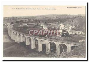 St. Leonard de Noblat Old Postcard The viaduct and bridge Noblat