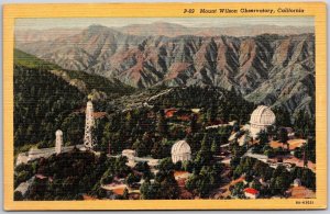 Mount Wilson Observatory California Carnegie Astronomical Observatory Postcard