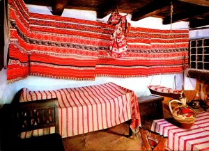 Romania Interior Of House From Maiseni Village Satu Mare District 1780