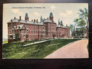 Vintage Postcard 1917 Maine General Hospital Portland Maine