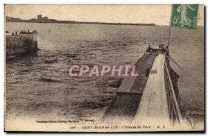 Old Postcard Saint Jean de Luz L & # 39Entree Port