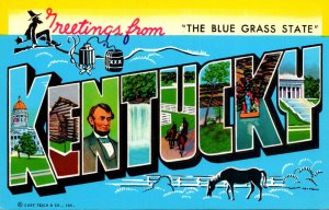 Kentucky Greetings From Kentucky Large Letter Chrome