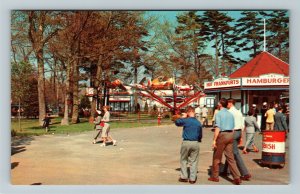 North Dartmouth MA-Massachusetts, Lincoln Park Ballroom, Garden, Chrome Postcard