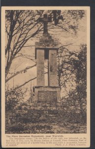 Warwickshire Postcard - The Piers Gaveston Monument, Near Warwick   RS10736