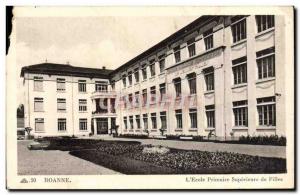 Old Postcard Roanne L & # 39Ecole Primary Superior Daughters