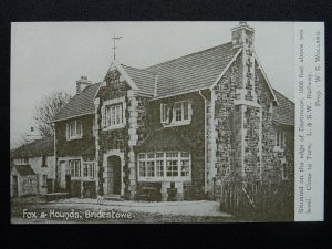 Devon Dartmoor BRIDESTOWE Fox & Hounds Inn - L.& S.W. Railway 1911 Postcard (1)