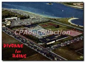 Old Postcard Divonne les Bains aerial view Cliche Heurtier Rennes