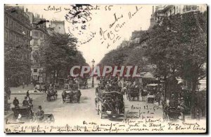 Old Postcard Paris Boulevard of the Italians