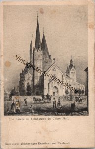 The Church in Gelnhausen in 1840 Postcard PC208