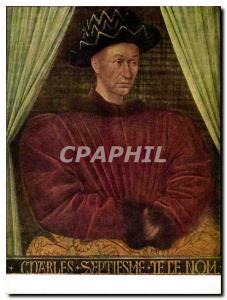 Postcard Modern Jehan Douquet Portrait of Charles VII