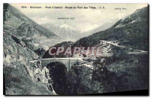 Old Postcard Briancon Bridge of Asfeld Heads of Fort Road