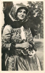 Folk costumes Hungary young woman of Baranya 1936