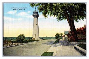 Postcard MS Historic Lighthouse Biloxi Miss. Mississippi