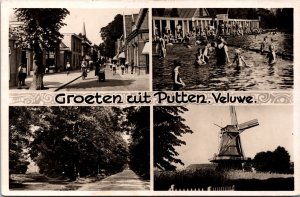 Netherlands Groeten Uit Putten Veluwe Vintage RPPC C014