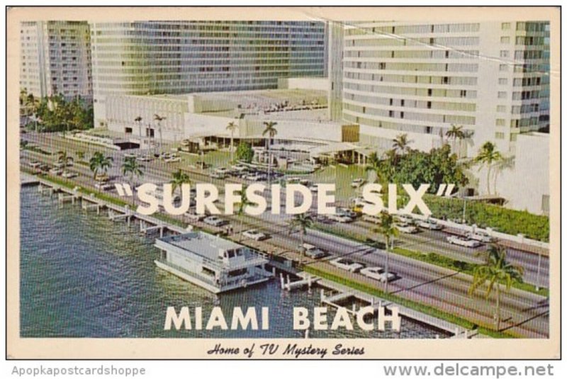 Florida Miami Beach Surfside Six Home Of TV Mystery Series 1963 ...