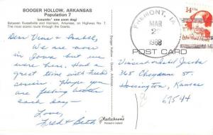 Booger Hollow Arkansas Cabin Store Street View Vintage Postcard K46324