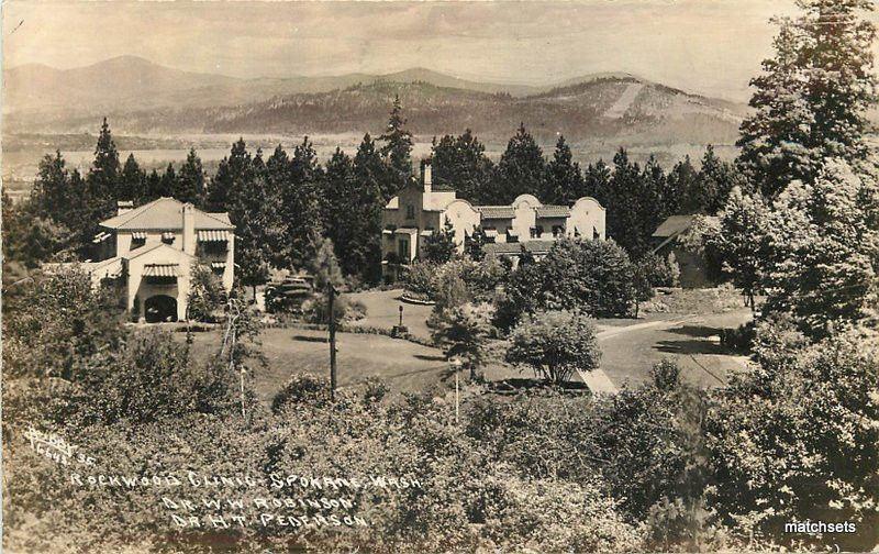 Spokane Washington Rockwood Clinic Robinson Pederson RPPC real photo 7226