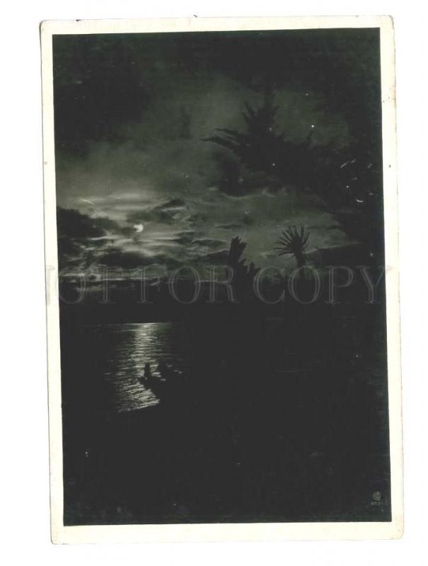 250318 USSR Sochi night view of sea photo Sysoev 1934 year PC