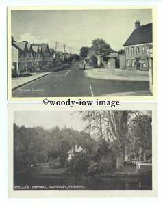 tb0252 - Surrey - Stella's Cottage in Waverley, & Farnham Common - 2 postcards