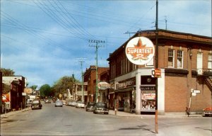 Buckingham Quebec Main Street Supertest Beamish c1950-60s Vintage Postcard