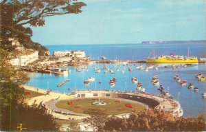 UK England Torquay Devon Harbour and Princess Gardens sailing vessel ocean liner