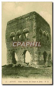 Old Postcard Autun Building Roman Temple of Janus Says