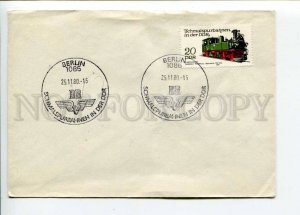 292364 EAST GERMANY GDR 1980 year COVER Berlin TRAIN railway