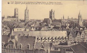 Belgium Gent Gand Panorama vu de la plate-forme de Chalet d'entree du Ch...