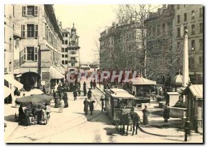 Modern Postcard Place du Molard 1890