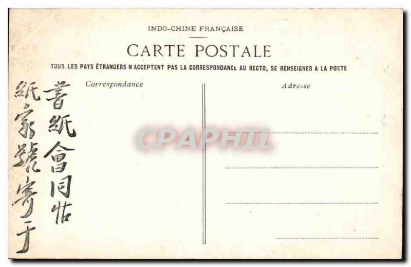 Annam Hue Old Postcard Tourane Four genies defendant Indochine Marble Cave In...