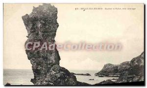 Postcard Old Belle Ile en Mer Rock Pylor the Wild side