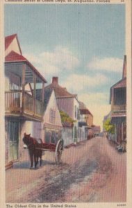 Florida St Augustine Charlotte Street Of Olden Days