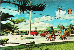 VINTAGE CONTINENTAL SIZE POSTCARD DOWNTOWN MARSH ISLAND LOUISIANA 1970s