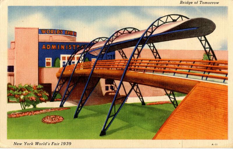 NY - 1939 New York World's Fair. Bridge of Tomorrow