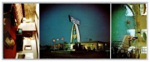 Imperial House Motel Dayton Ohio Vintage Panoramic Multi View Postcard 