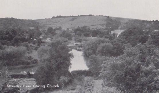 Streatley From Goring Church Real Photo Postcard