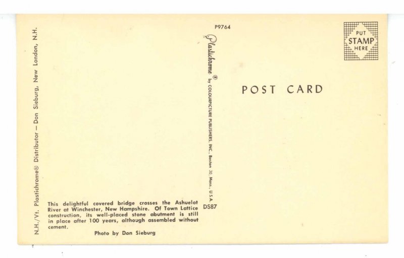 NH - Winchester. Ashuelot River Covered Bridge