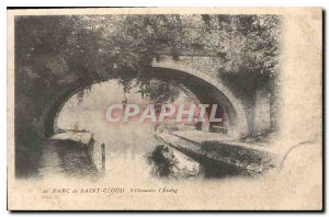 Old Postcard Parc de St Cloud Villeneuve l'Etang