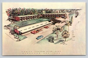 Vintage Howard Johnson's Motor Lodge Syracuse NY Postcard AAA Landmark