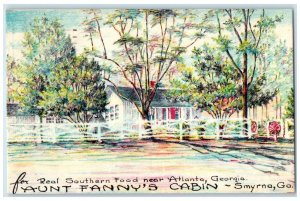 1959 Aunt Fanny's Cabin Smyrna Georgia GA Walter Bowers Posted Vintage Postcard