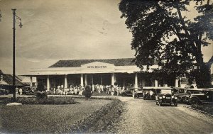 indonesia, JAVA BUITENZORG, Hotel Bellevue, Car (1910s) RPPC Postcard