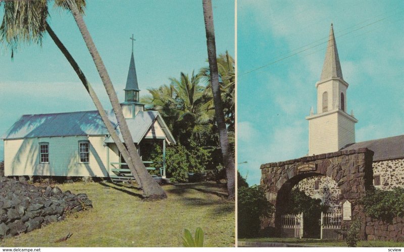 KONA , Hawaii , 1950-60s ; 2 churches