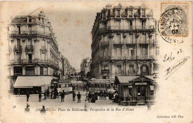 CPA ANGERS - Place du Ralliement - Perspective de la Rue d'Alsace (638110)