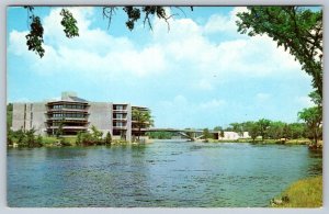 Library, Trent University, Otonabee River Peterborough Ontario, Vintage Postcard