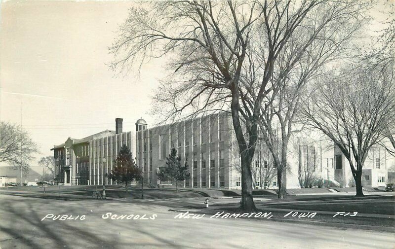 Cook New Hampton Iowa Public Schools # T-13 RPPC Photo Postcard 11534