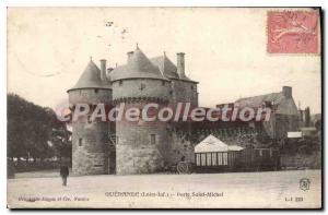 Postcard Old Guerande Loire Inf St. Michael's Gate