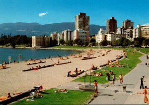 Canada Vancouver English Bay Beach Scene