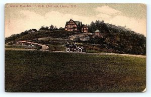 LIBERTY, NY New York ~ Elevation '2242 ~Old CAR at WALNUT MOUNTAIN 1918 Postcard