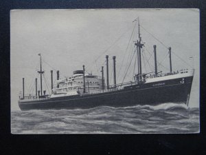 Shipping Dutch pass-Cargo Ship MV SLOTERDIJK Holland America Line - Old Postcard